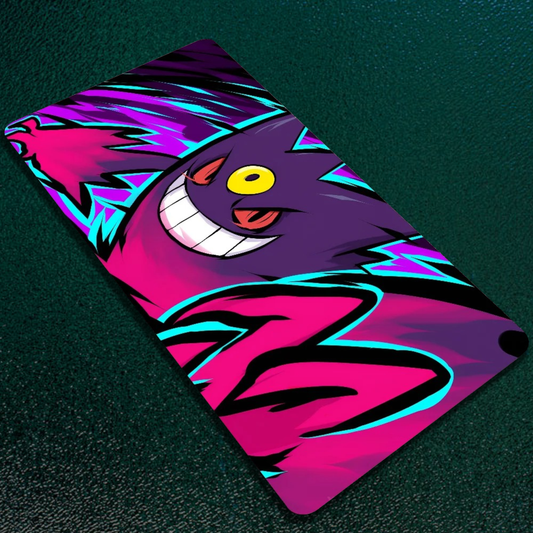 shadow grin mouse pad with a pokemon gengar design frontal